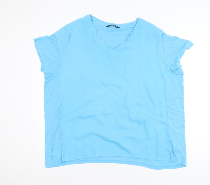 Dunnes Men’s Blue V-Neck Short Sleeve T-Shirt Size XL
