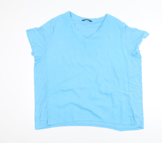 Dunnes Men’s Blue V-Neck Short Sleeve T-Shirt Size XL