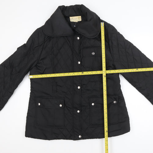 Lucid Unisex Black Quilted Mid-Length Jacket Size 16
