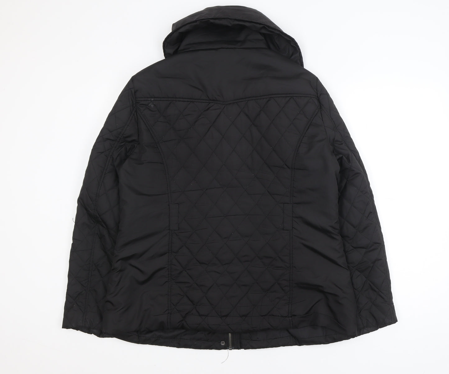 Lucid Unisex Black Quilted Mid-Length Jacket Size 16