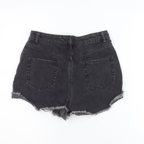 Jay Jays Women Black Size 8 High Rise Denim Cut-Off Shorts