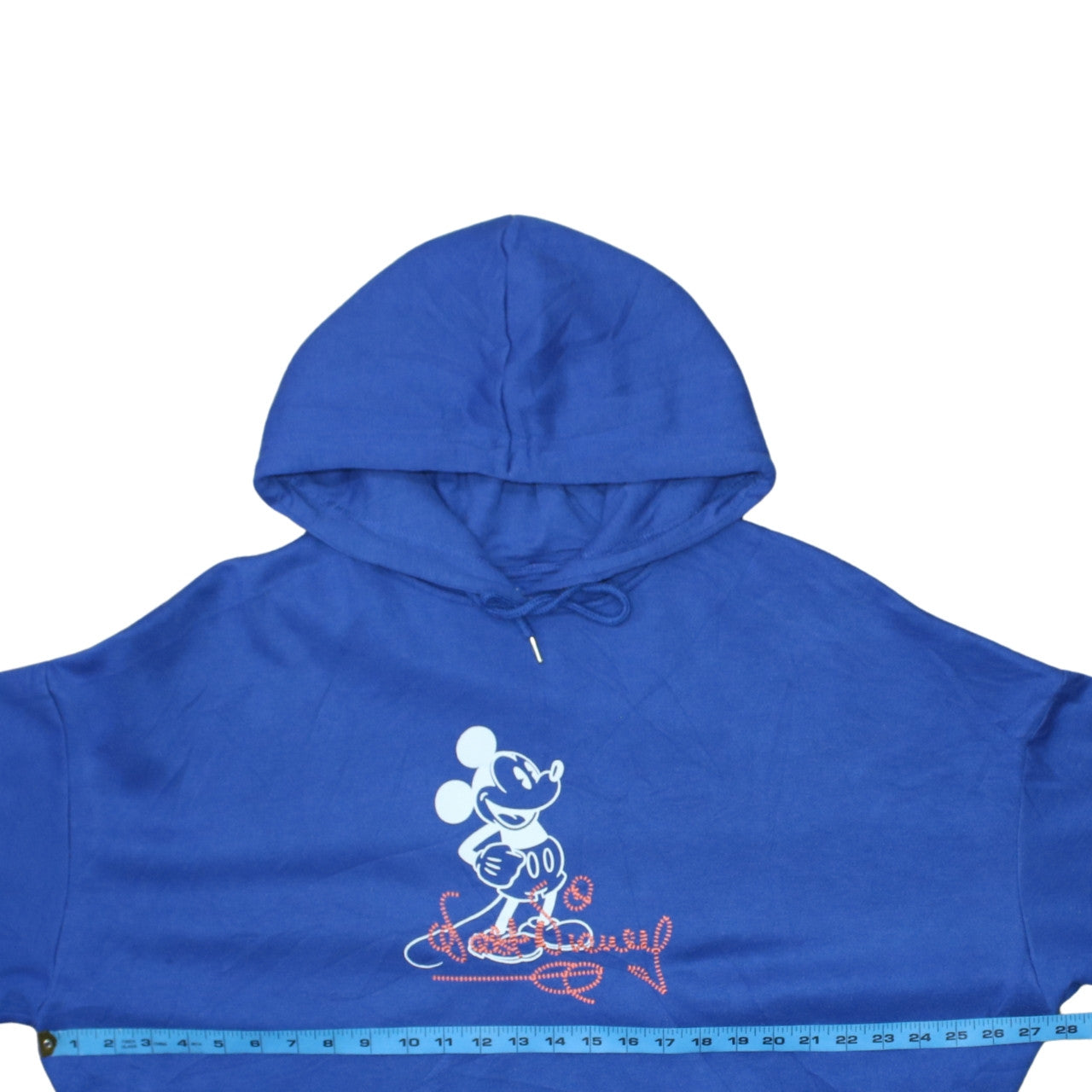 Disney at Primark Blue Mickey Mouse Men's Pullover Hoodie Size L