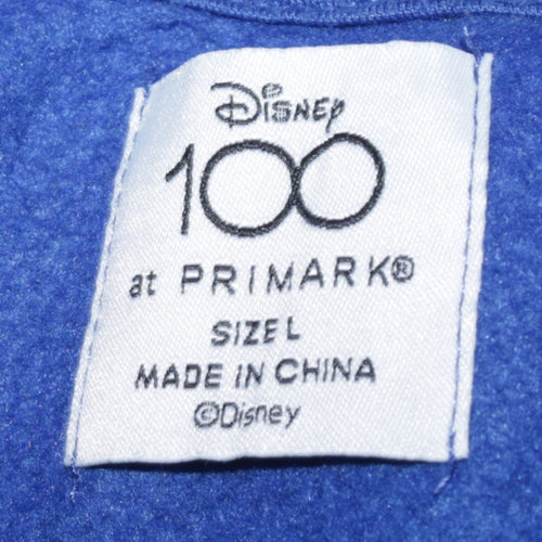 Disney at Primark Blue Mickey Mouse Men's Pullover Hoodie Size L