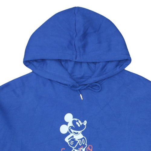 Disney at Primark Blue Mickey Mouse Men's Pullover Hoodie Size L