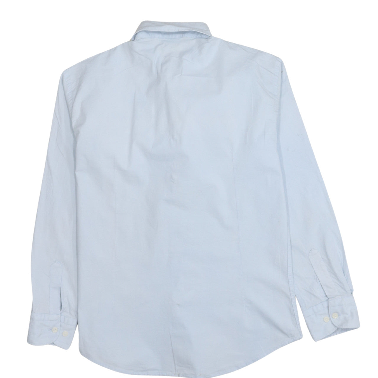 Lacoste Men’s Blue Long Sleeve Cotton Button-Up Shirt Size L