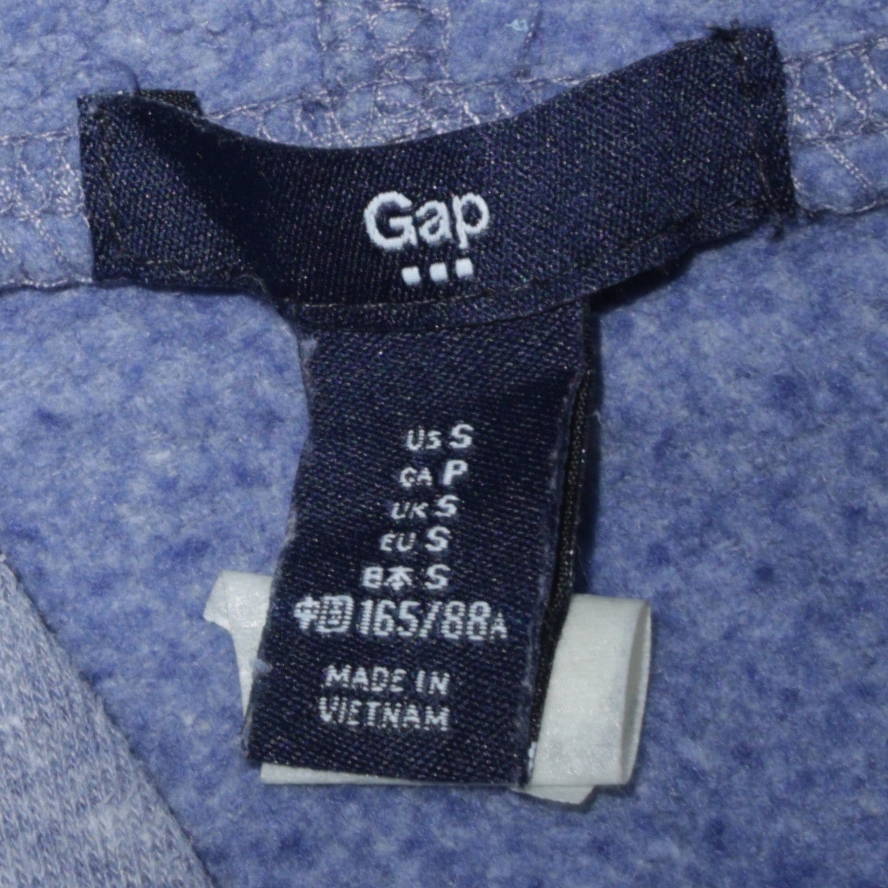 GAP Men's Blue Small Pullover Hoodie with Logo Fleece Sweatshirt