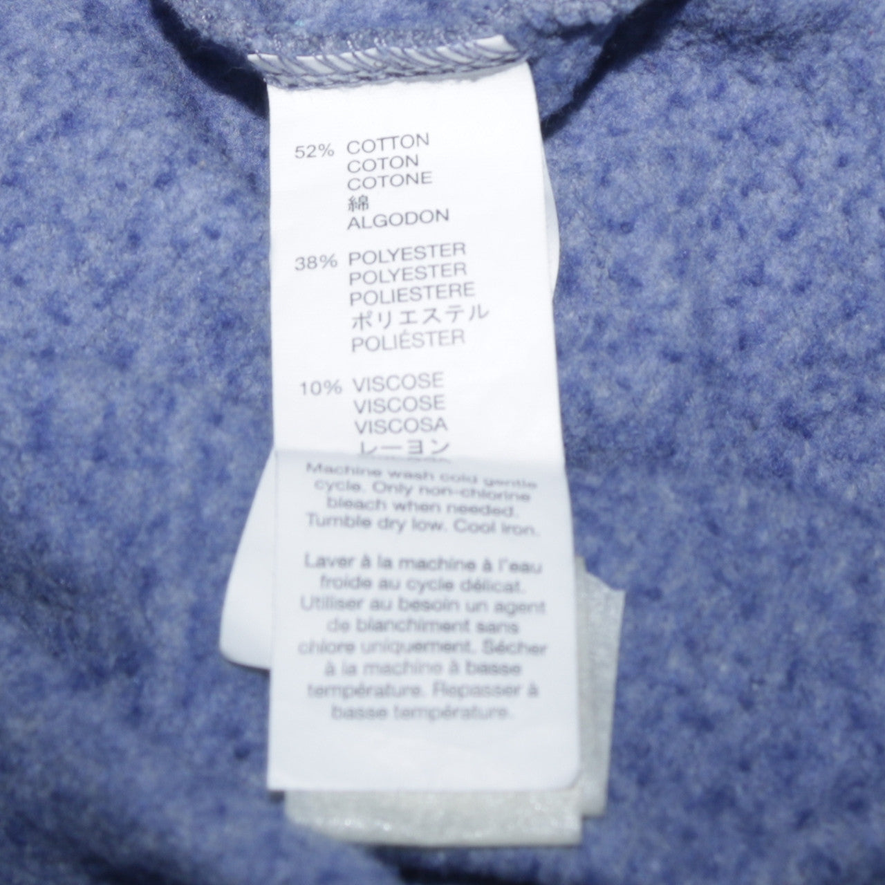 GAP Men's Blue Small Pullover Hoodie with Logo Fleece Sweatshirt