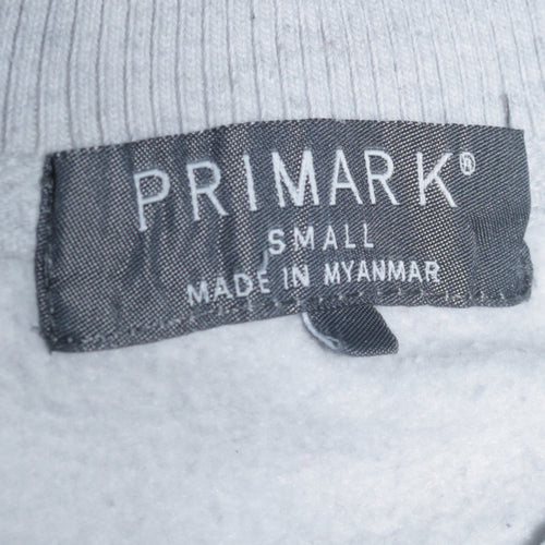 Primark Men’s Grey Varsity Jacket Small Letterman College Style