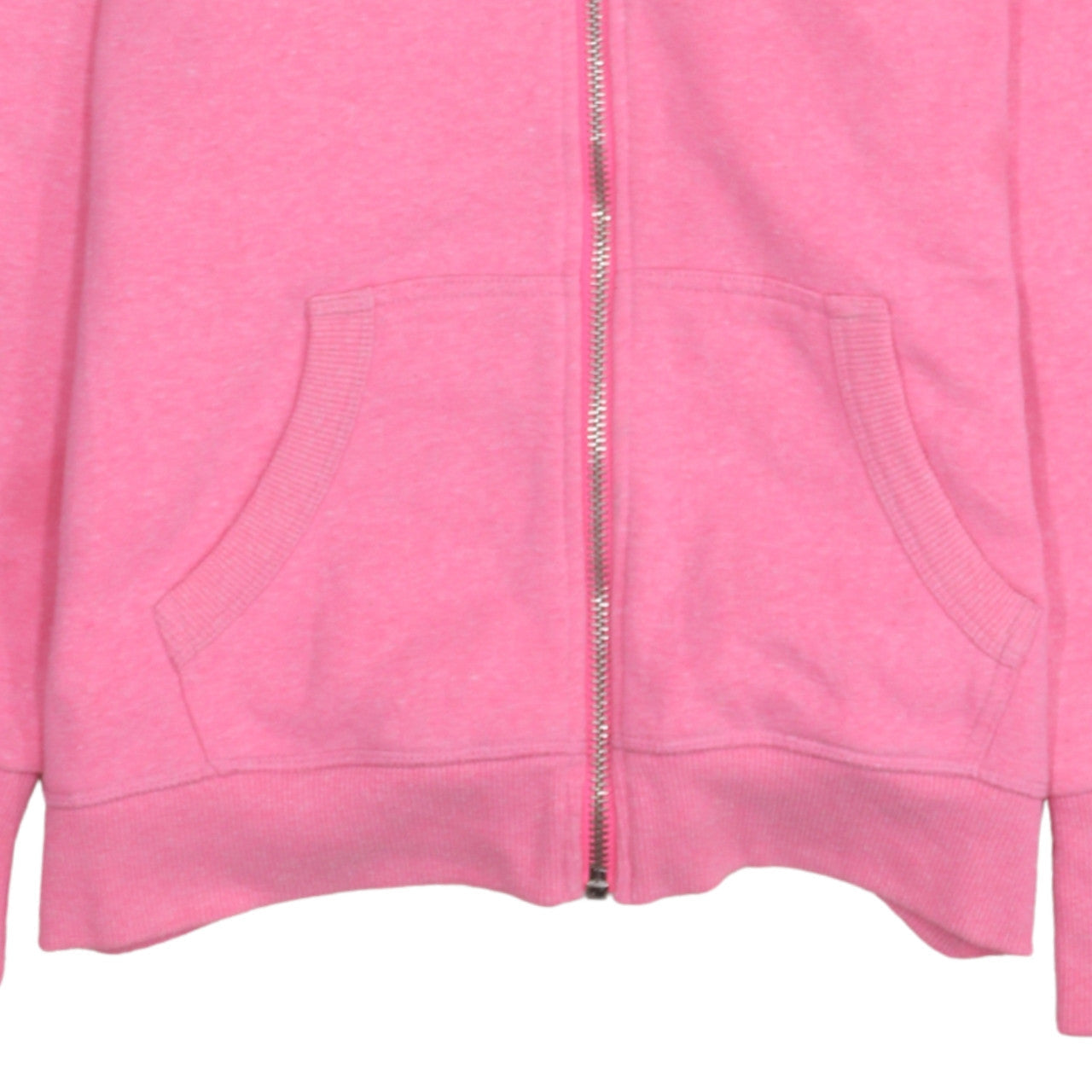 Superdry Women Pink Full Zip Hoodie Orange Label Size M