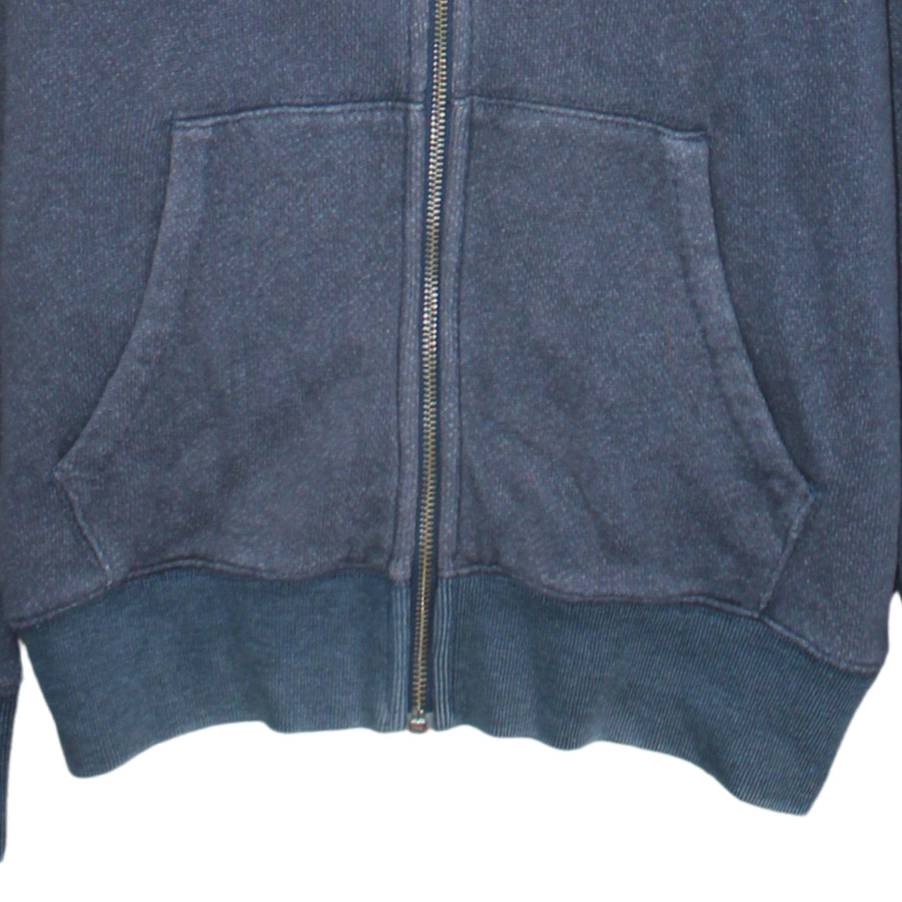 Jack Wills Men's Blue Full Zip Hoodie Size M Graphic Print