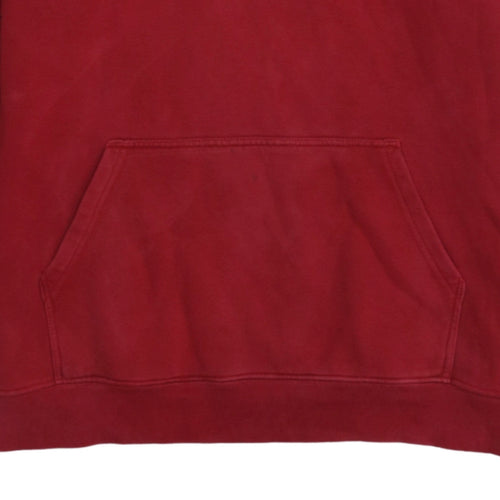 Lee Men's Red Pullover Hoodie M Regular Fit Fleece Sweatshirt