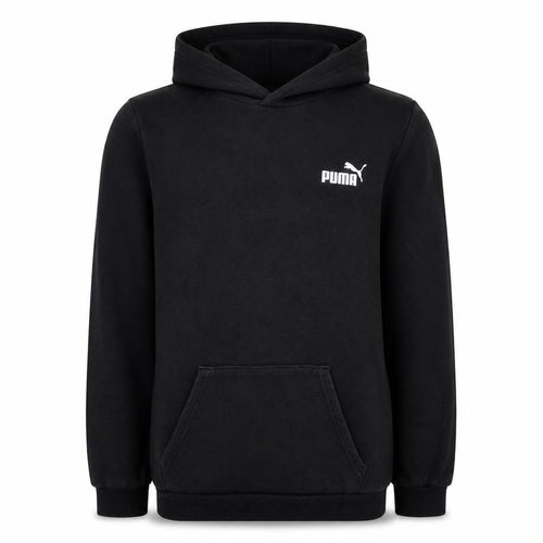 Puma Boys Black Pullover Hoodie 15-16 Years Logo Hooded Sweatshirt