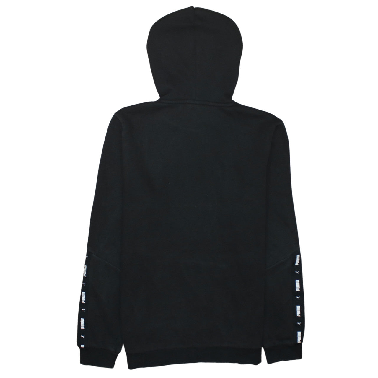 Puma Boys Black Pullover Hoodie 15-16 Years Logo Hooded Sweatshirt