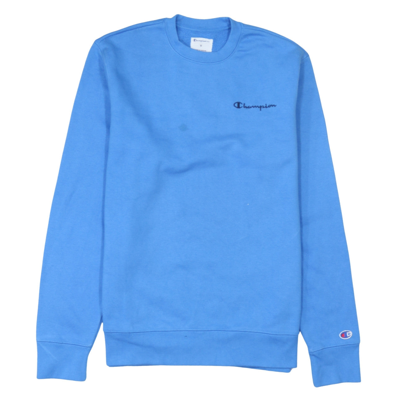 Champion Elite Blue Cotton Blend Women's Sweatshirt M Pullover Crew Neck