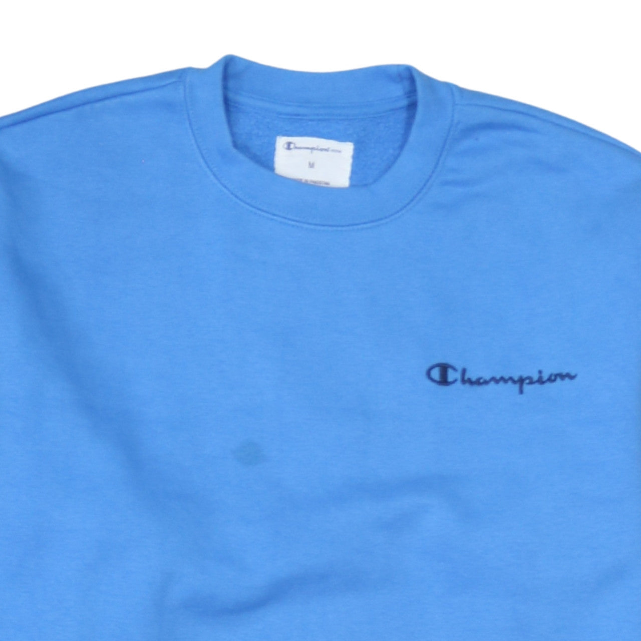 Champion Elite Blue Cotton Blend Women's Sweatshirt M Pullover Crew Neck