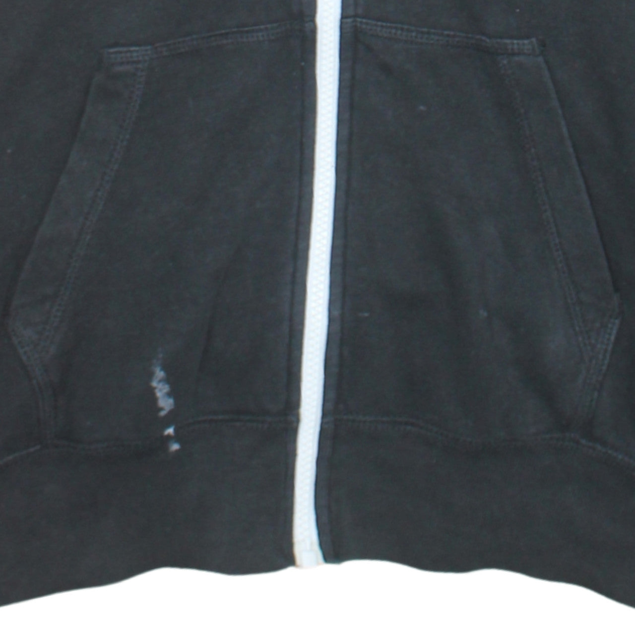 Nike Women's Black Full Zip Hoodie Small Logo Hooded Sweatshirt