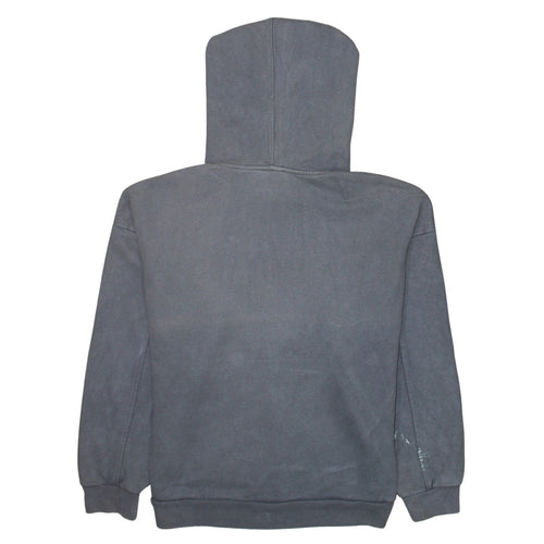 Levi's Women Grey Pullover Hoodie S Logo Print Cotton Casual