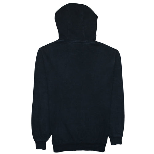 Ellesse Women Black Pullover Hoodie UK 10 Cotton Blend Logo Front