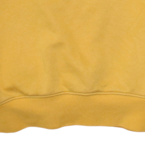 Nike Men's Yellow Crew Neck Pullover Sweatshirt Small Cotton Blend