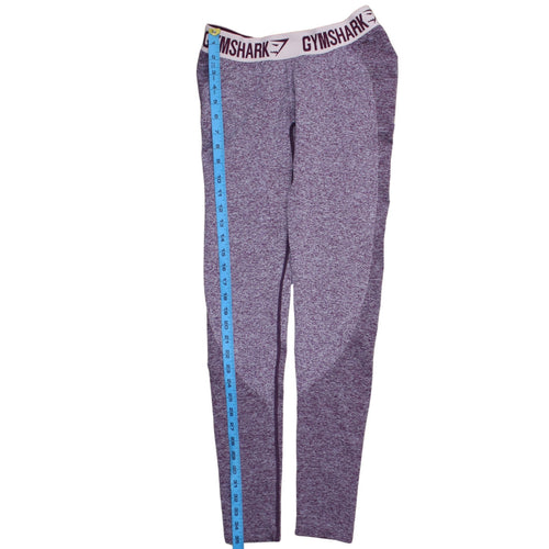 Gymshark Womens Purple Marl Dry Moisture Wicking Leggings Size M