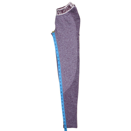 Gymshark Womens Purple Marl Dry Moisture Wicking Leggings Size M
