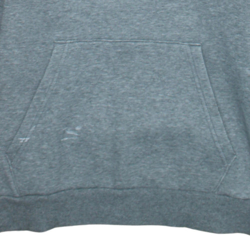 Puma Men's Grey Small Pullover Hoodie Sweatshirt with Logo