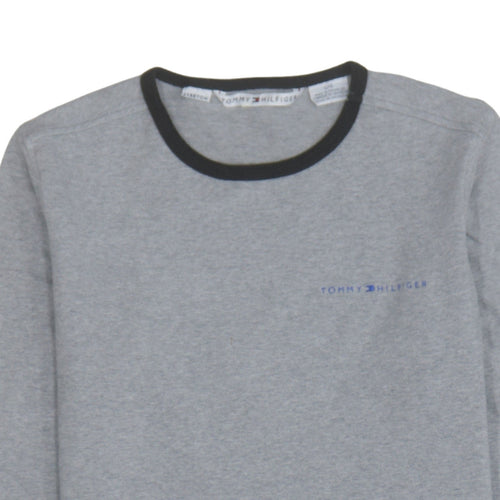 Tommy Hilfiger Womens Grey Crew Neck Long Sleeve Pullover Sweatshirt M