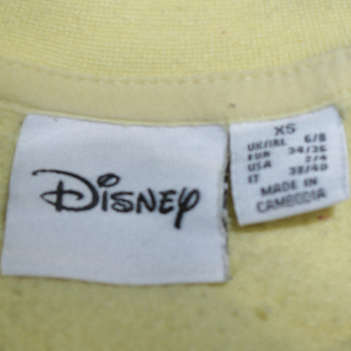 Disney Women Yellow XS Winnie the Pooh Hunny Pullover Sweatshirt