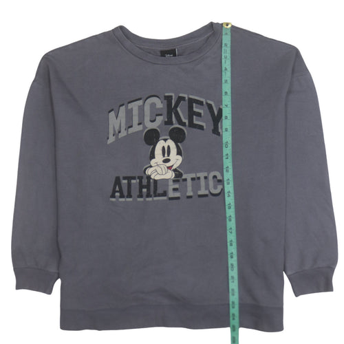 Disney Tu Women's Grey Mickey Mouse Athletic Sweatshirt Size 16