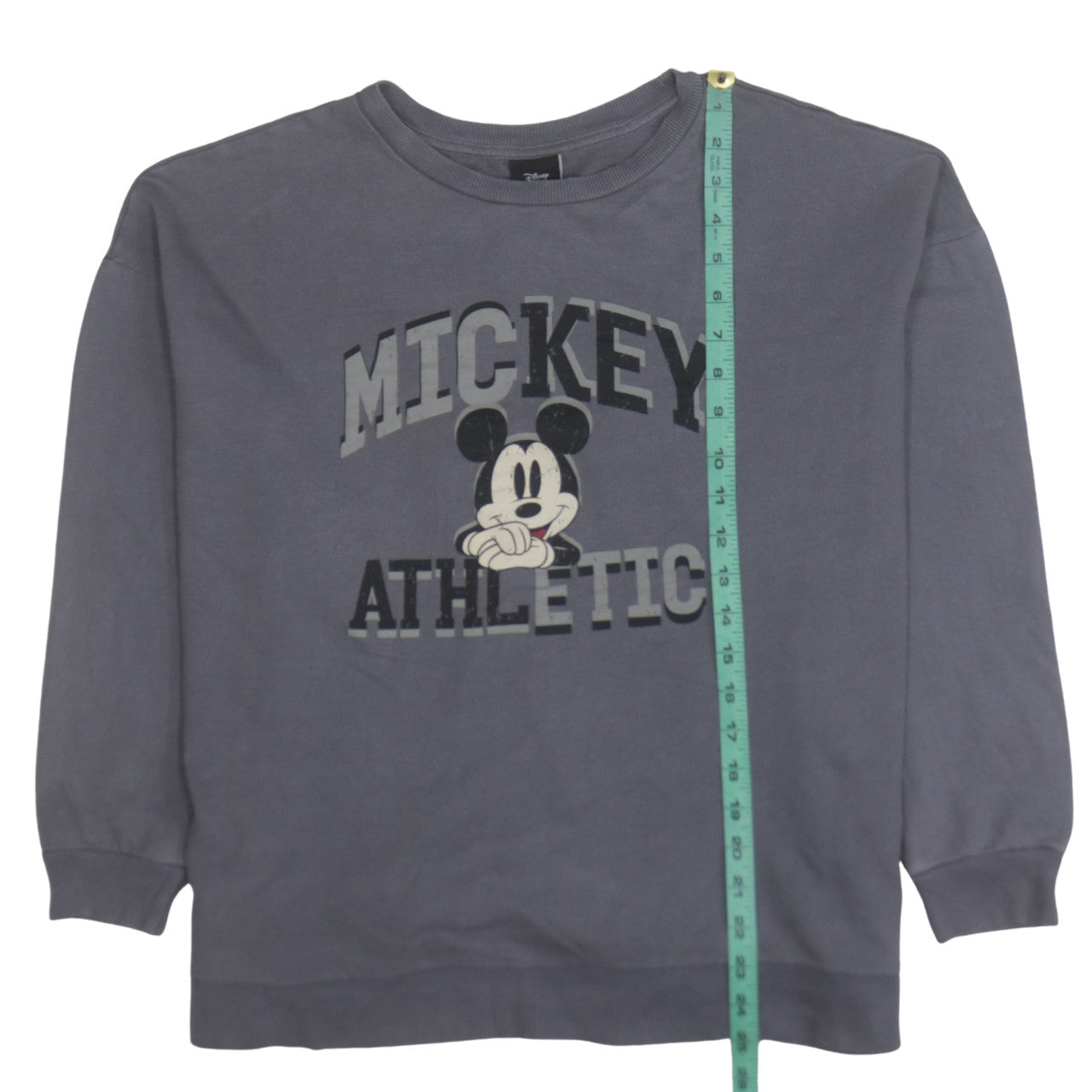Disney Tu Women's Grey Mickey Mouse Athletic Sweatshirt Size 16