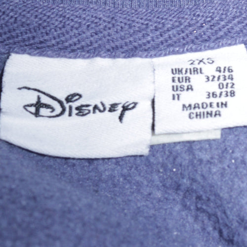 Disney Primark Cares Women Blue 2XS Pullover Sweatshirt Stitch Angel Design