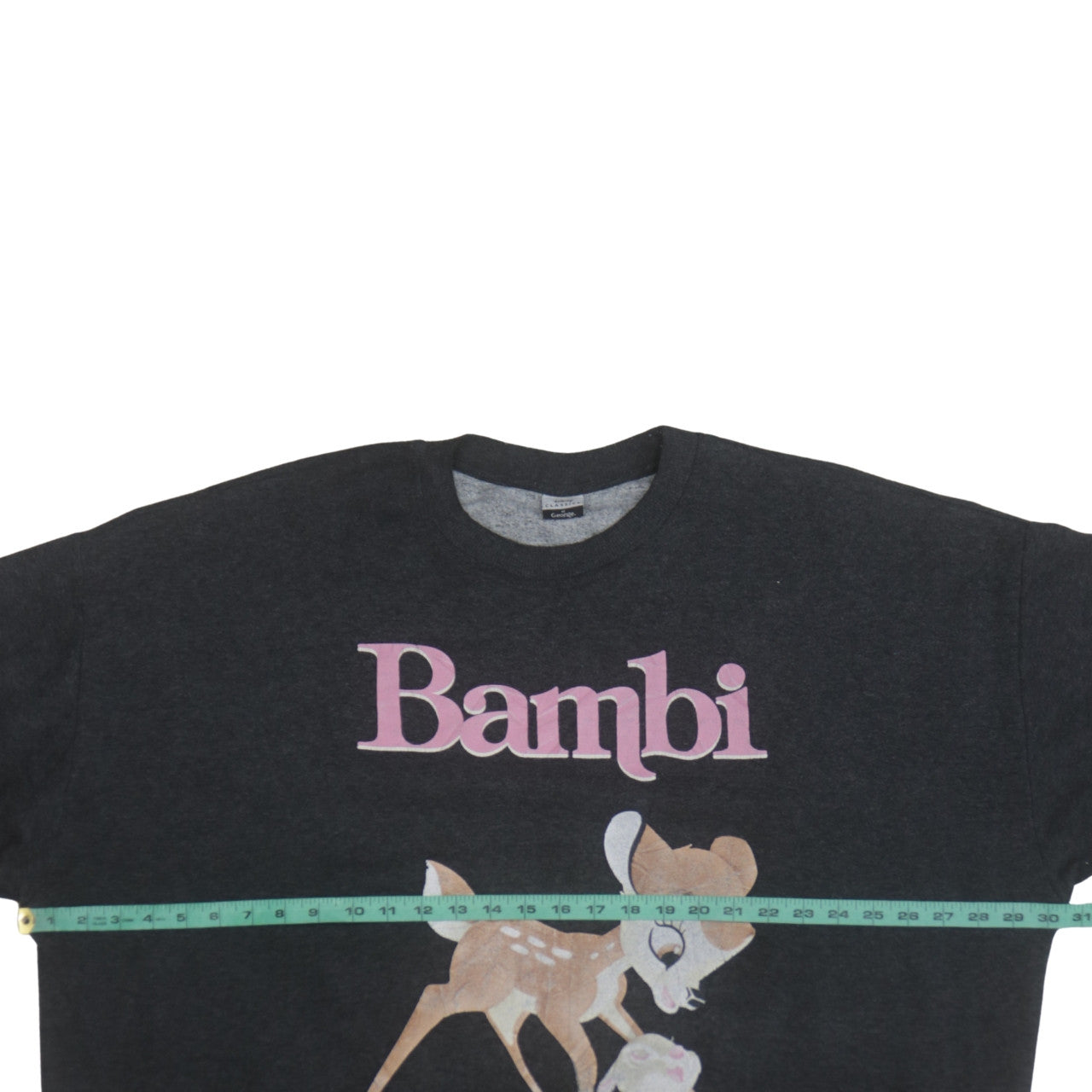 Disney Classics George Women’s Charcoal Bambi Sweatshirt L 16-18