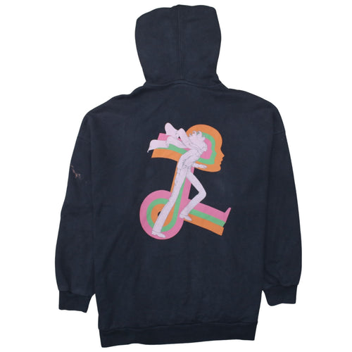 Levi's Blue Vintage Unisex Pullover Hoodie Medium Retro Graphic