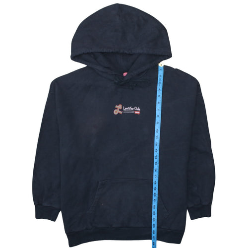 Levi's Blue Vintage Unisex Pullover Hoodie Medium Retro Graphic
