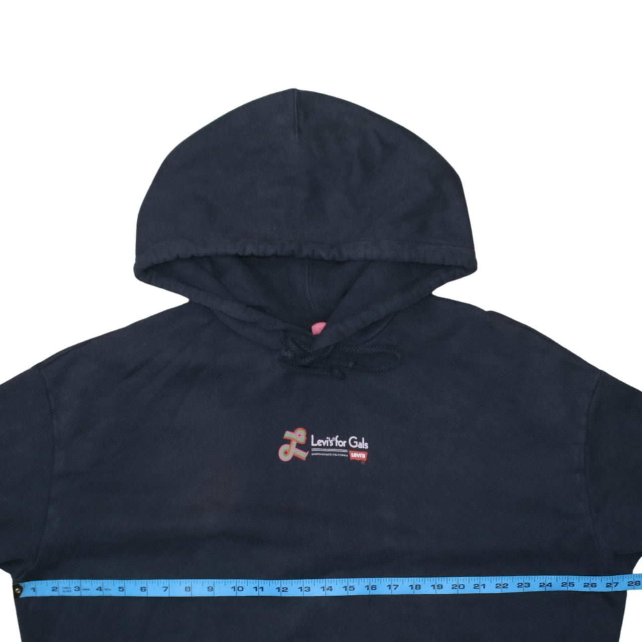 Levi's Blue Vintage Unisex Pullover Hoodie Medium Retro Graphic
