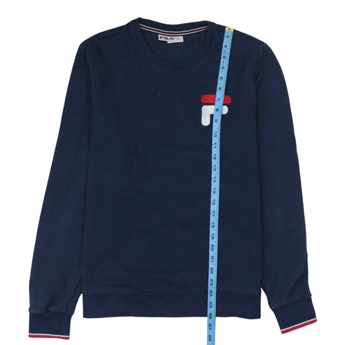 FILA Men's Blue Logo Crew Neck Sweatshirt Size M