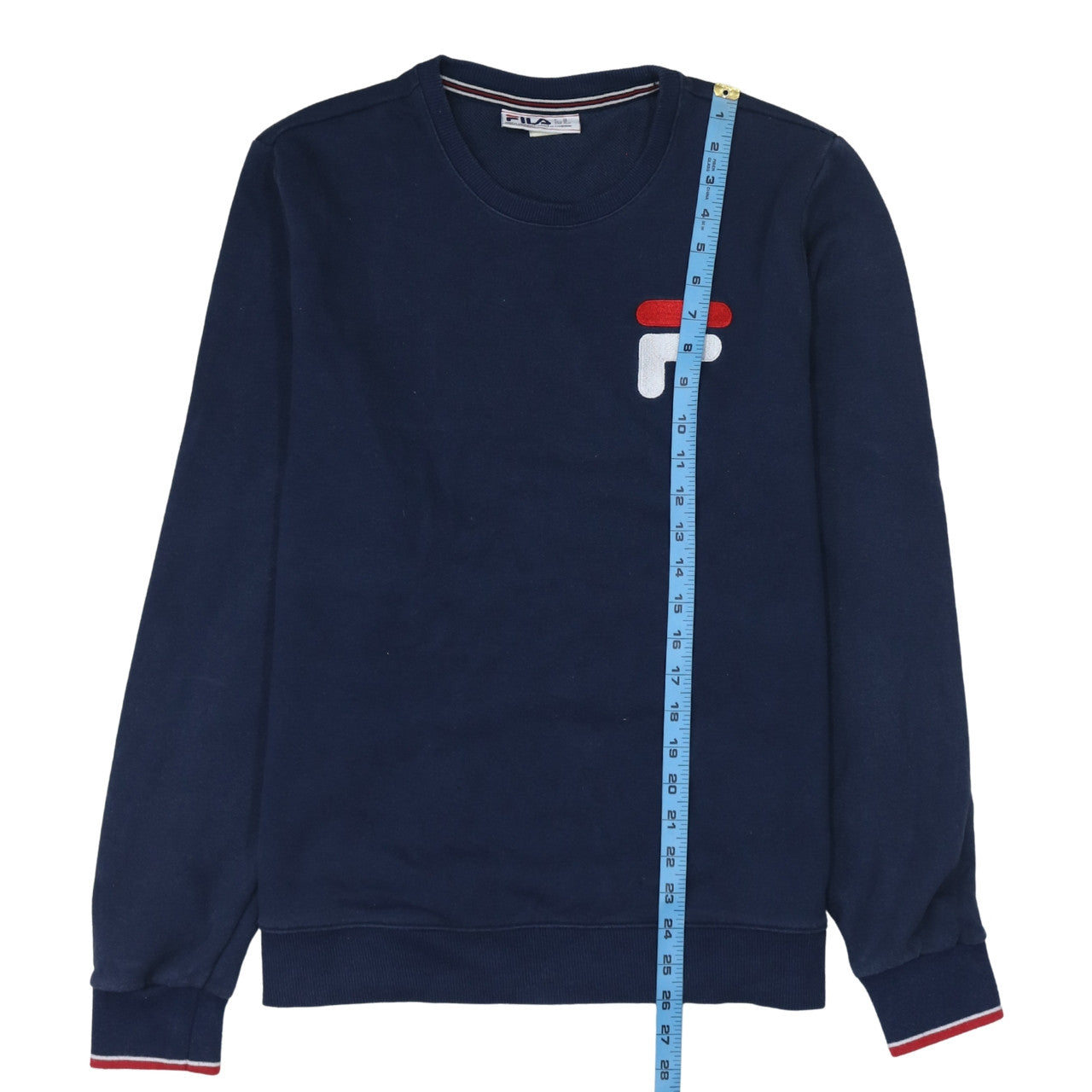 FILA Men's Blue Logo Crew Neck Sweatshirt Size M