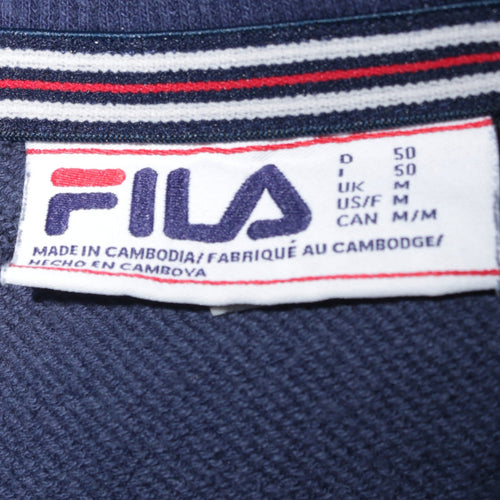 FILA Men's Blue Logo Crew Neck Sweatshirt Size M