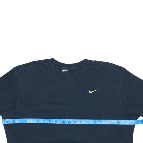 Nike Men's Black Cotton Crew Neck Short Sleeve T-Shirt S