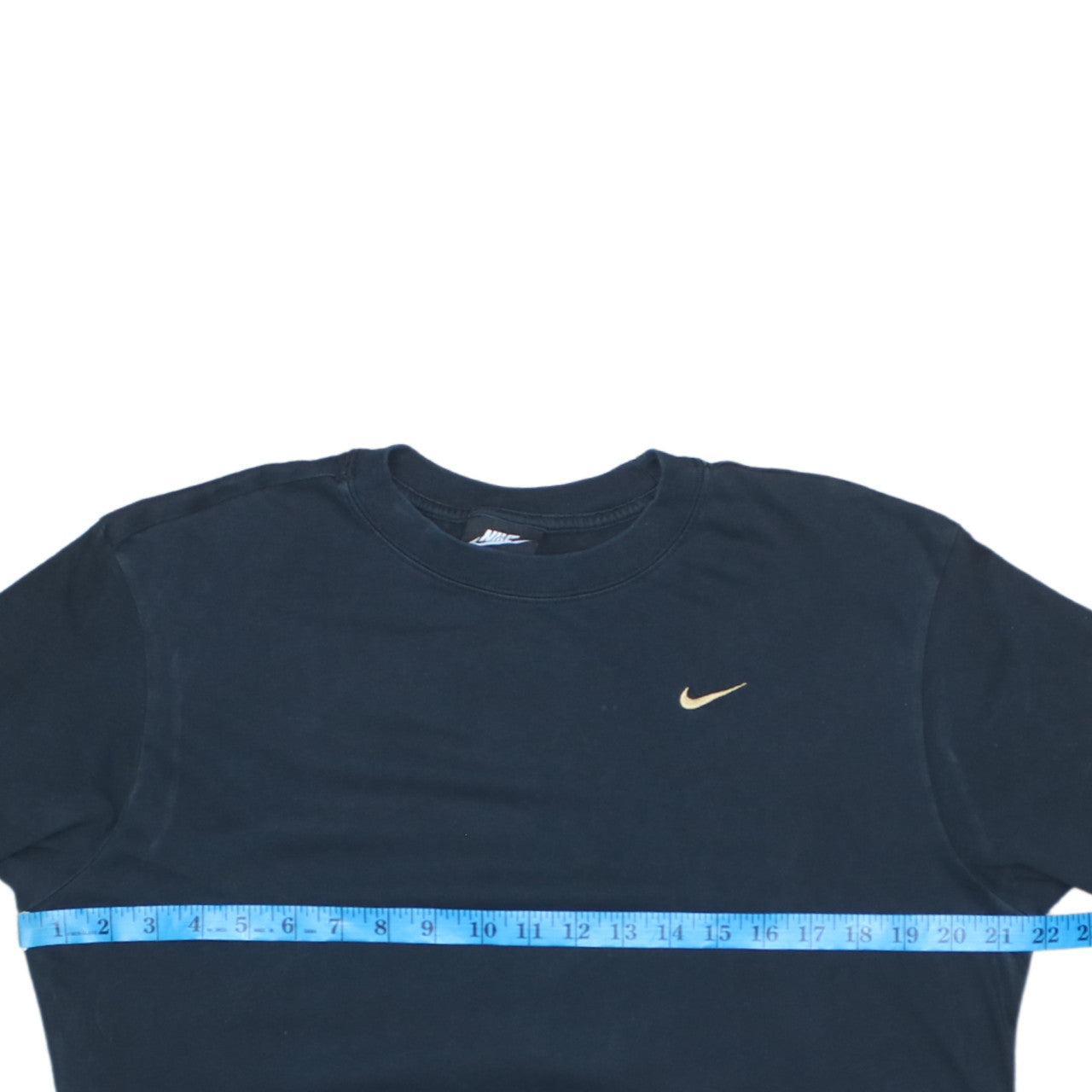 Nike Men's Black Cotton Crew Neck Short Sleeve T-Shirt S