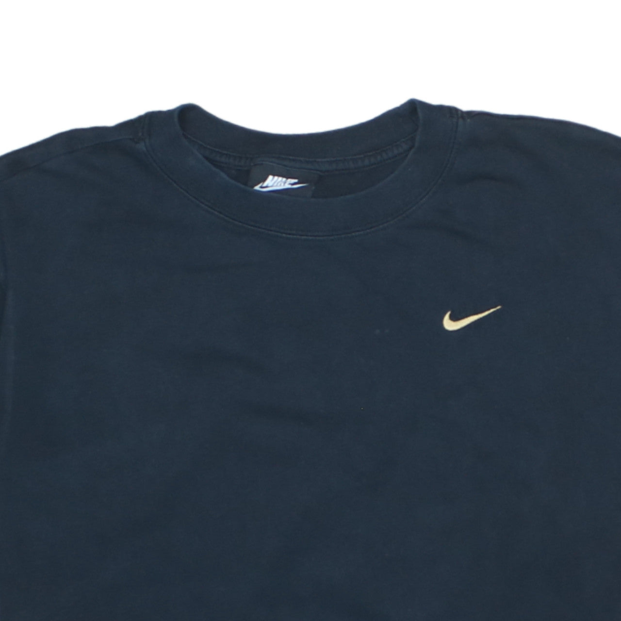Nike Men's Black Cotton Crew Neck Short Sleeve T-Shirt S