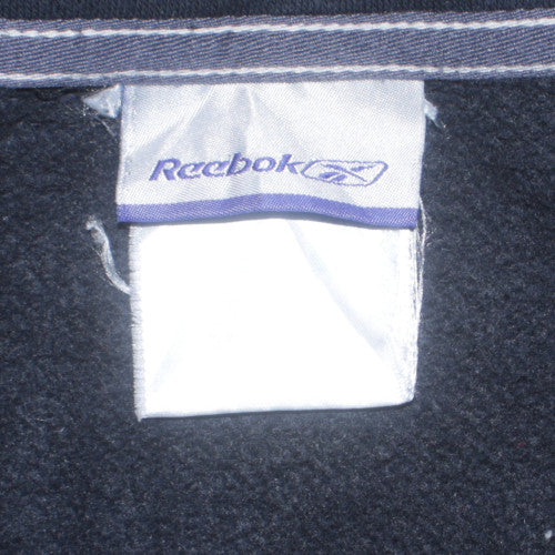 Reebok Men's Blue Full Zip Fleece Sweatshirt L Sportswear