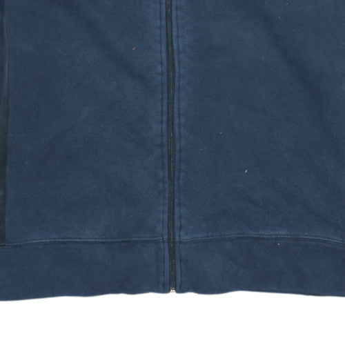Reebok Men's Blue Full Zip Fleece Sweatshirt L Sportswear