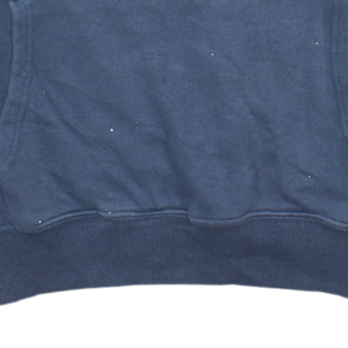 Lonsdale Men’s Blue Sweatshirt S Regular Fit Crew Neck Logo Pullover