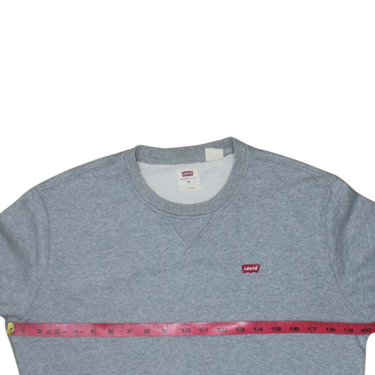 Levi's Men's Grey XS Crew Neck Pullover Sweatshirt