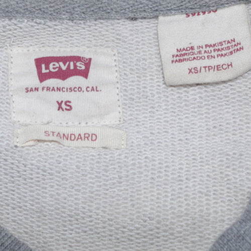 Levi's Men's Grey XS Crew Neck Pullover Sweatshirt