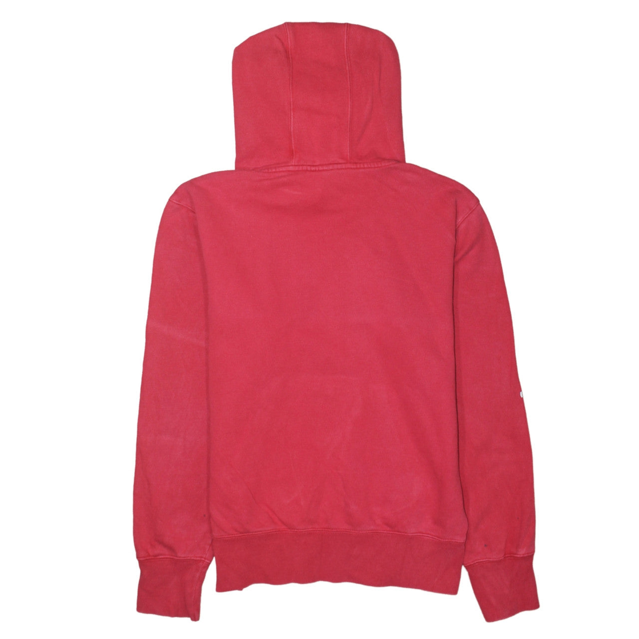 Champion Men's Red Pullover Hoodie Medium Logo Fleece Sweatshirt