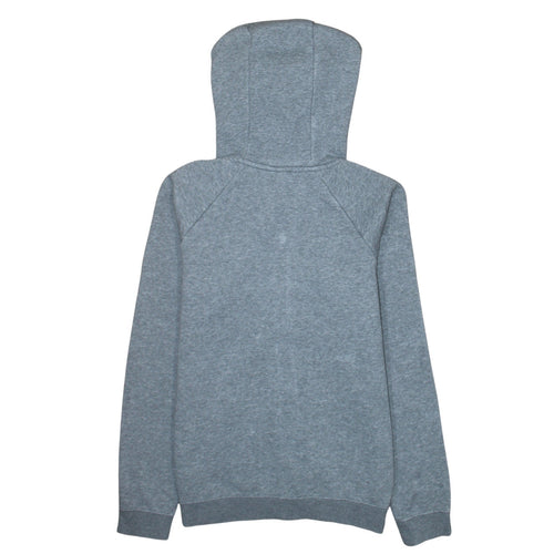 Nike Men Grey Full Zip Hoodie S Regular Fit Logo Sportswear