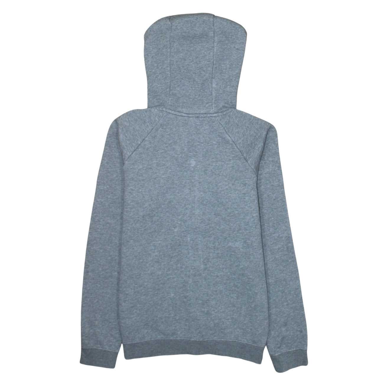 Nike Men Grey Full Zip Hoodie S Regular Fit Logo Sportswear