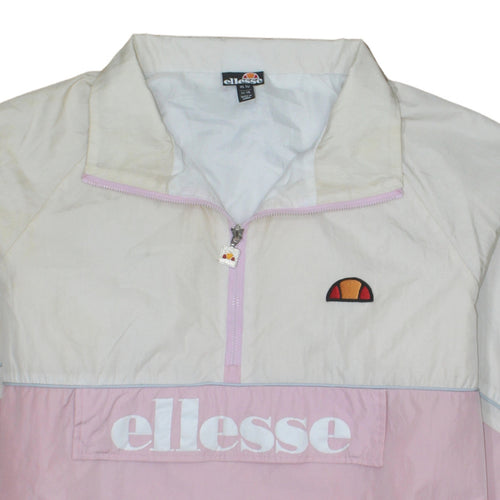 Ellesse Women's Pink Windbreaker Jacket Size 14 Lightweight Logo